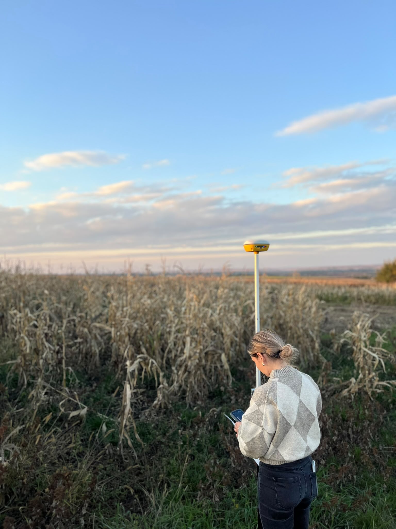 Măsurători topografice în teren cu echipament GNSS